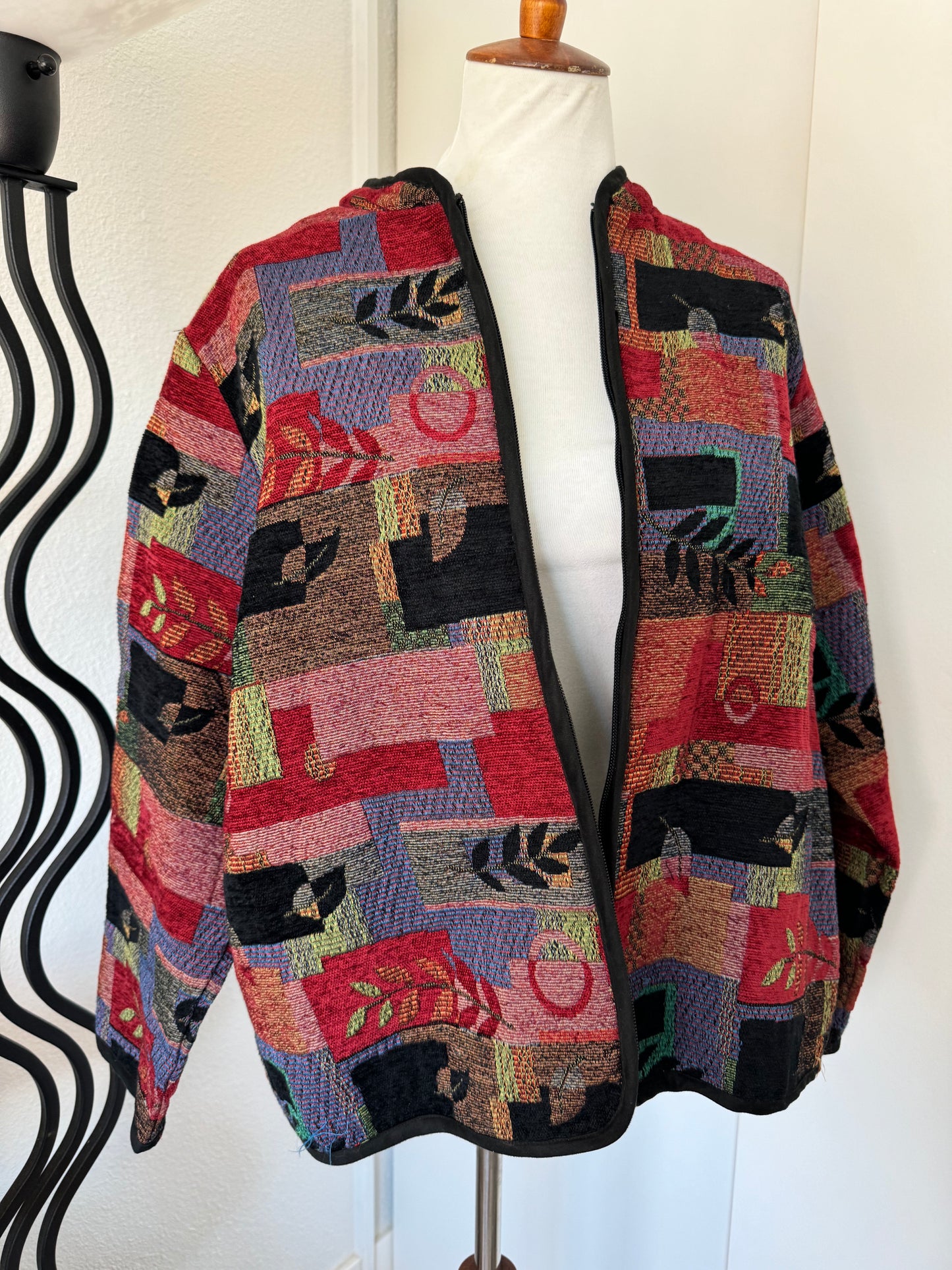 Vintage Fall Leaves Coat (1X)