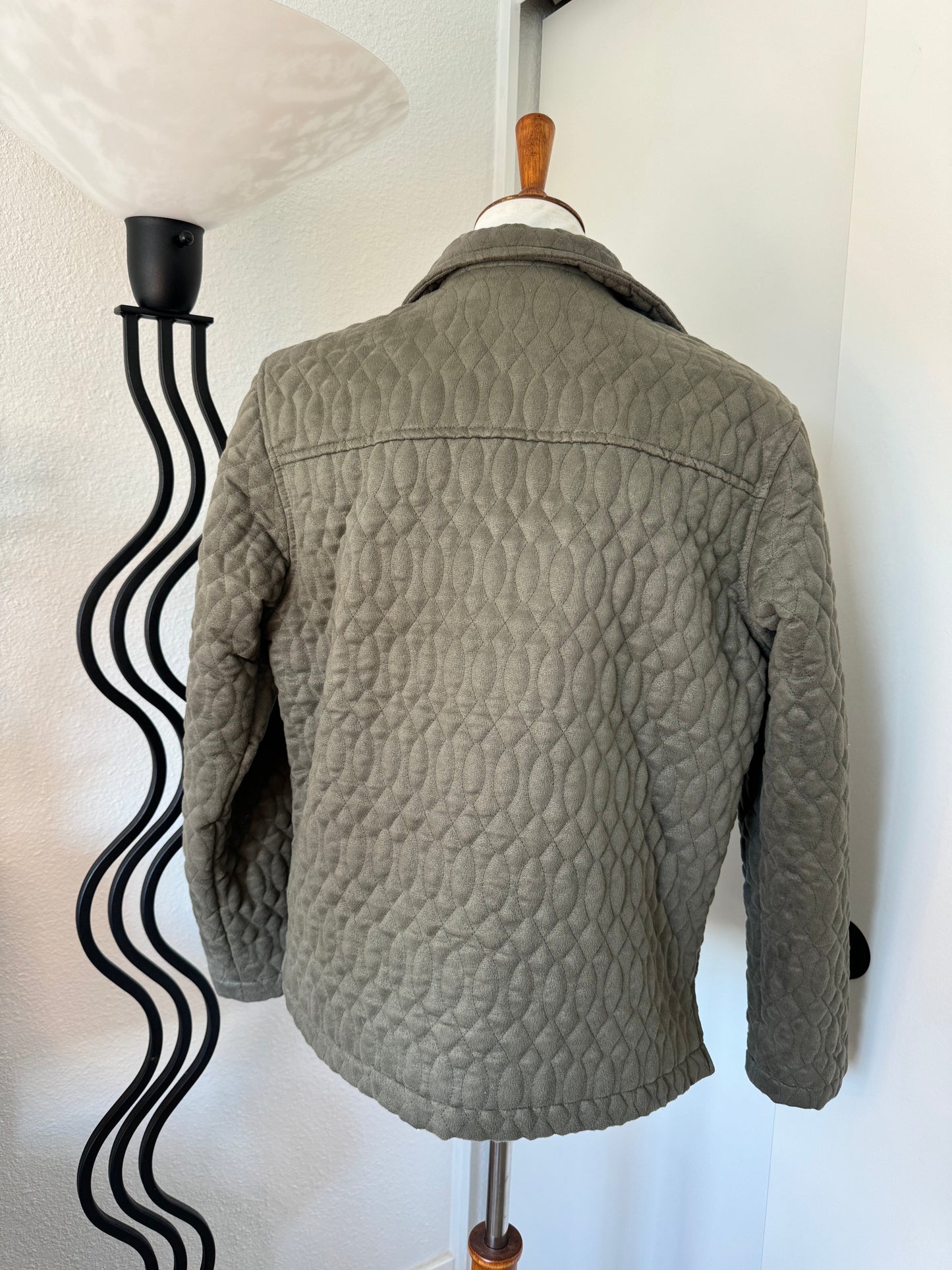 Green Quilted Coat (L)