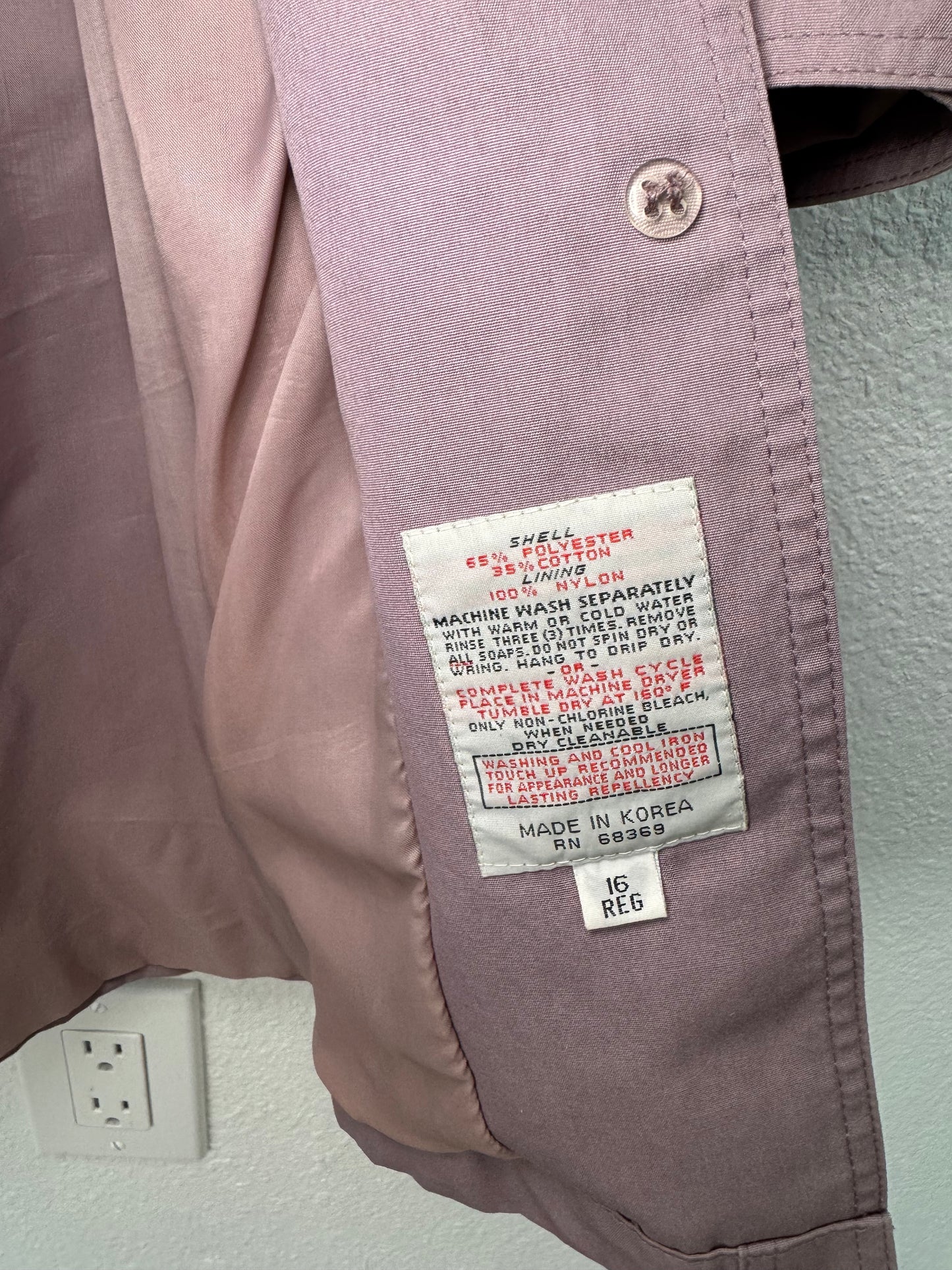 Vintage Lilac Trench Coat (16)