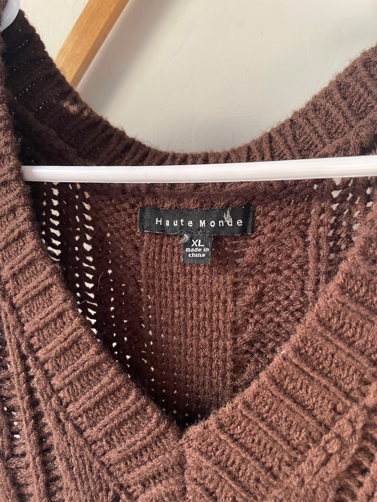 Brown Sweater Vest (XL)