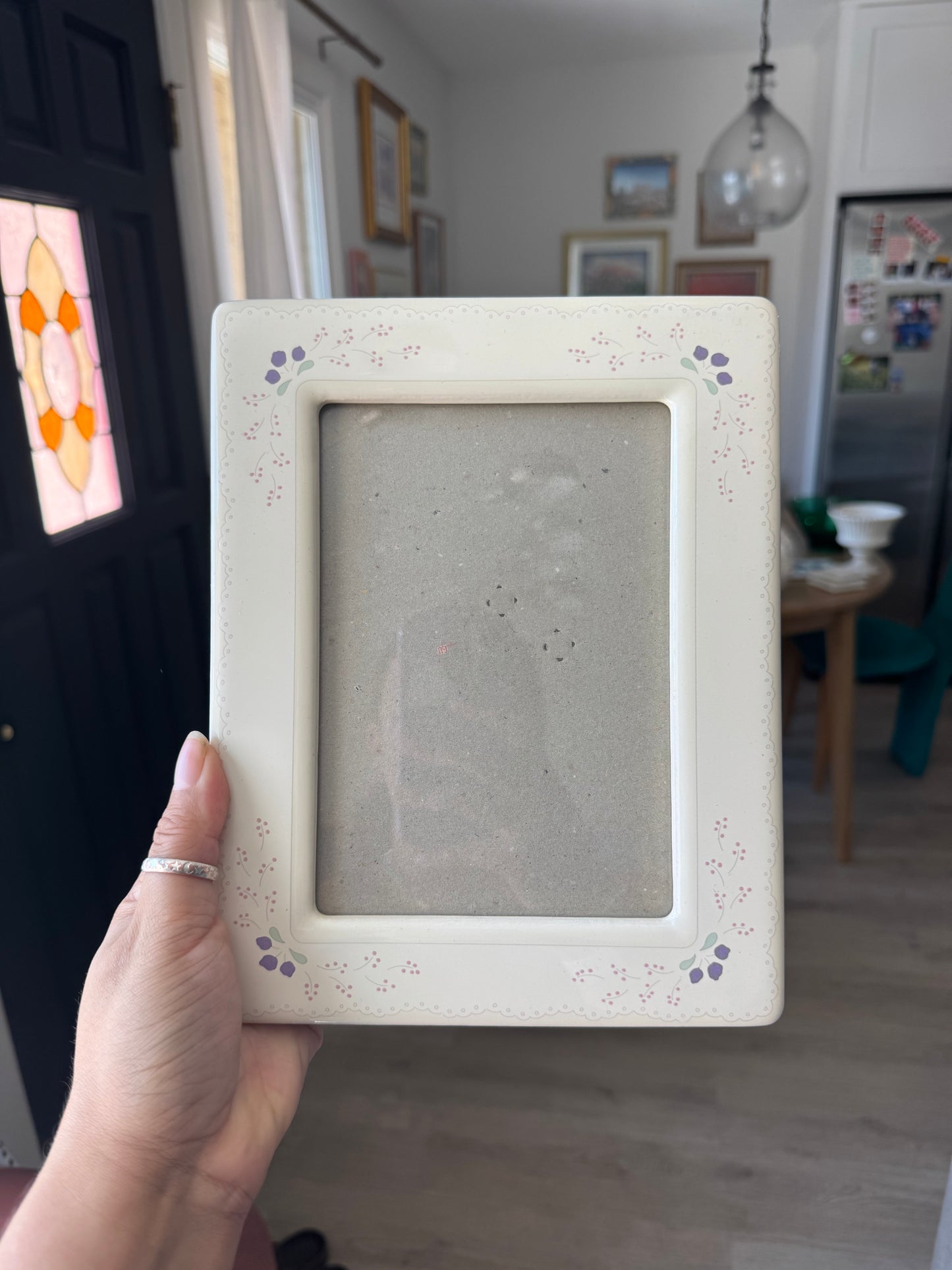 Porcelain Floral Frame (5x7)