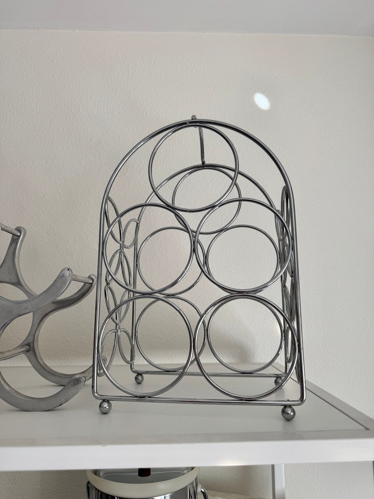 Silver Wine Rack