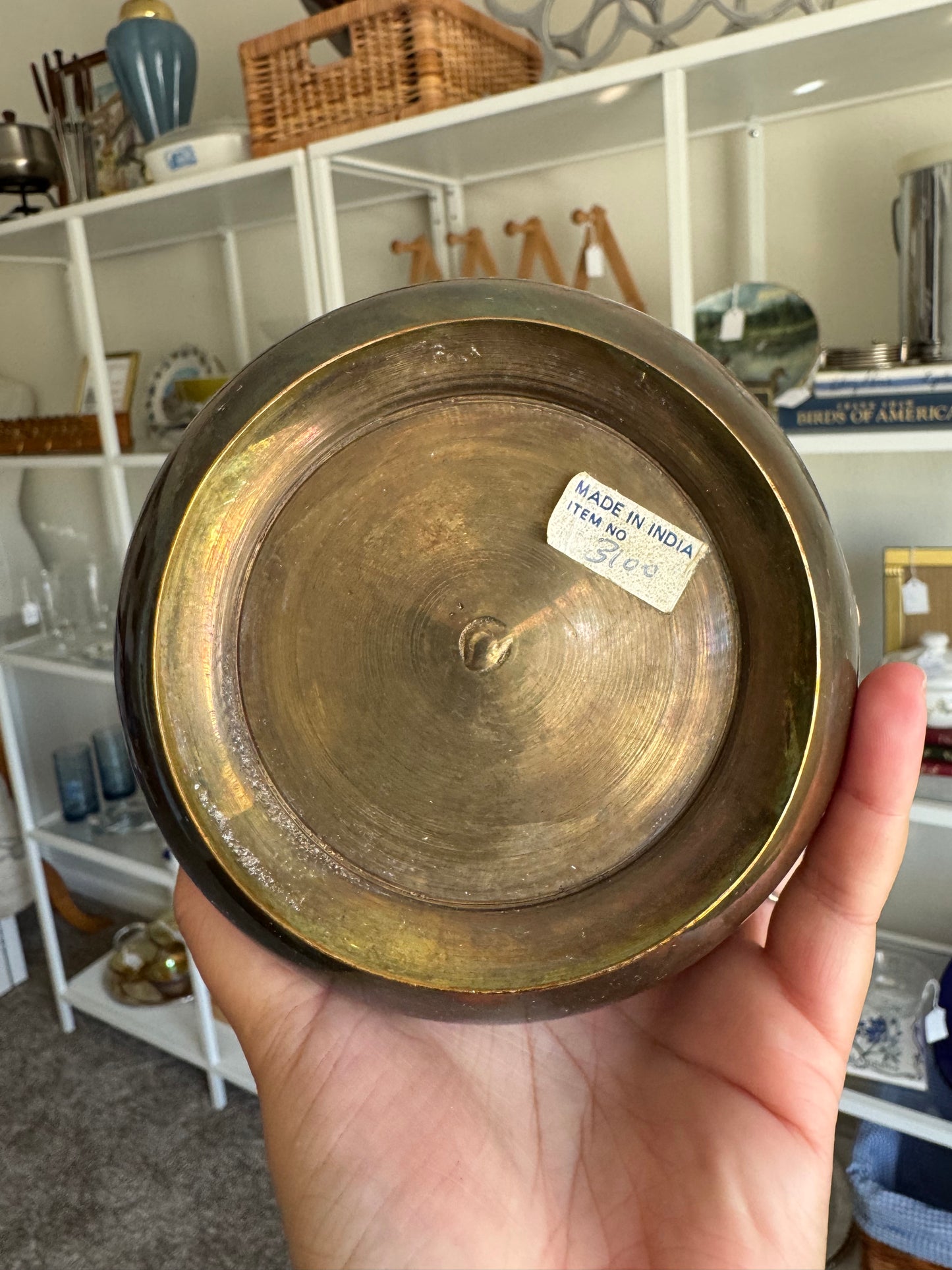 Small, Brass pitcher