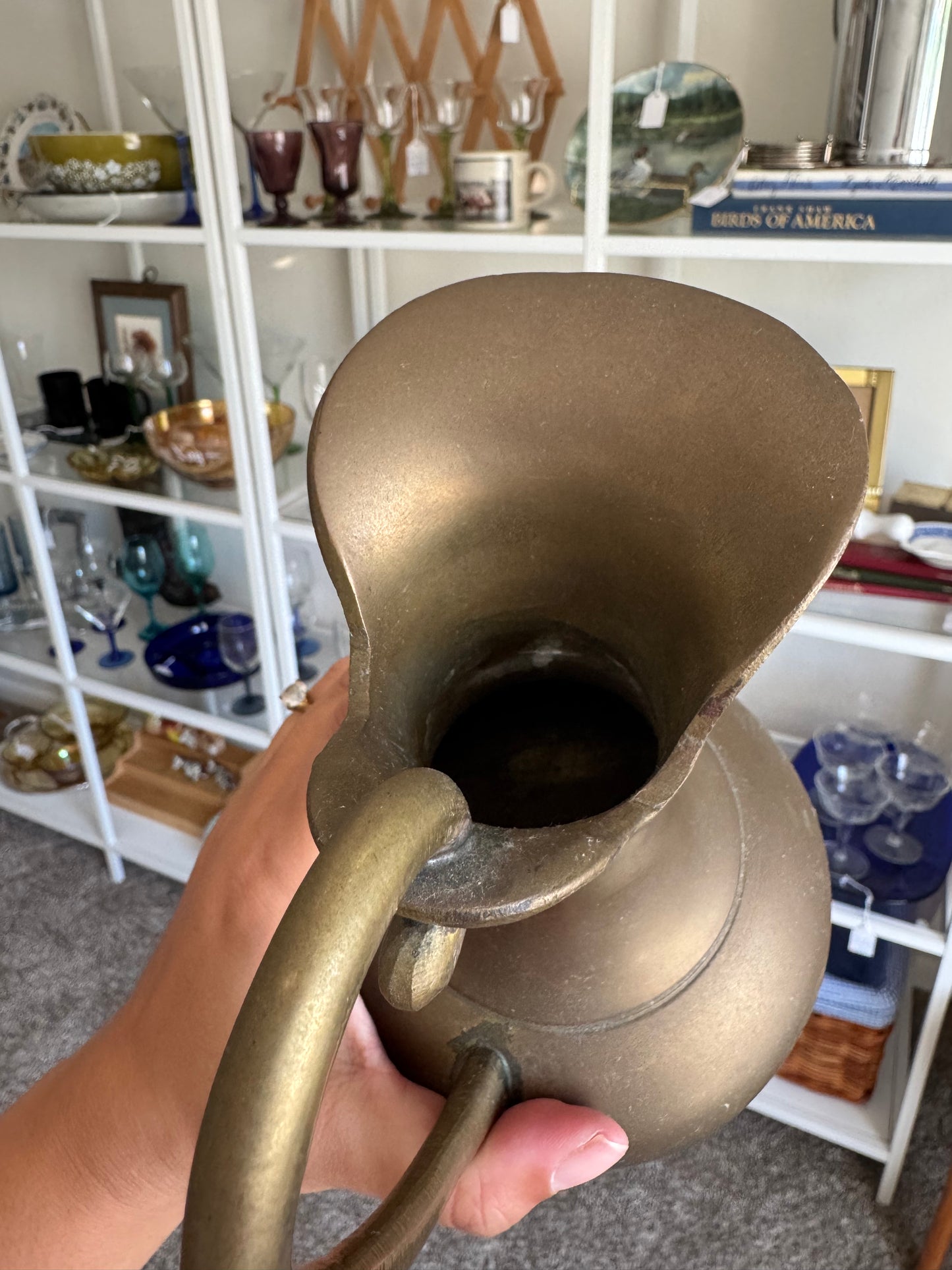 Small, Brass pitcher