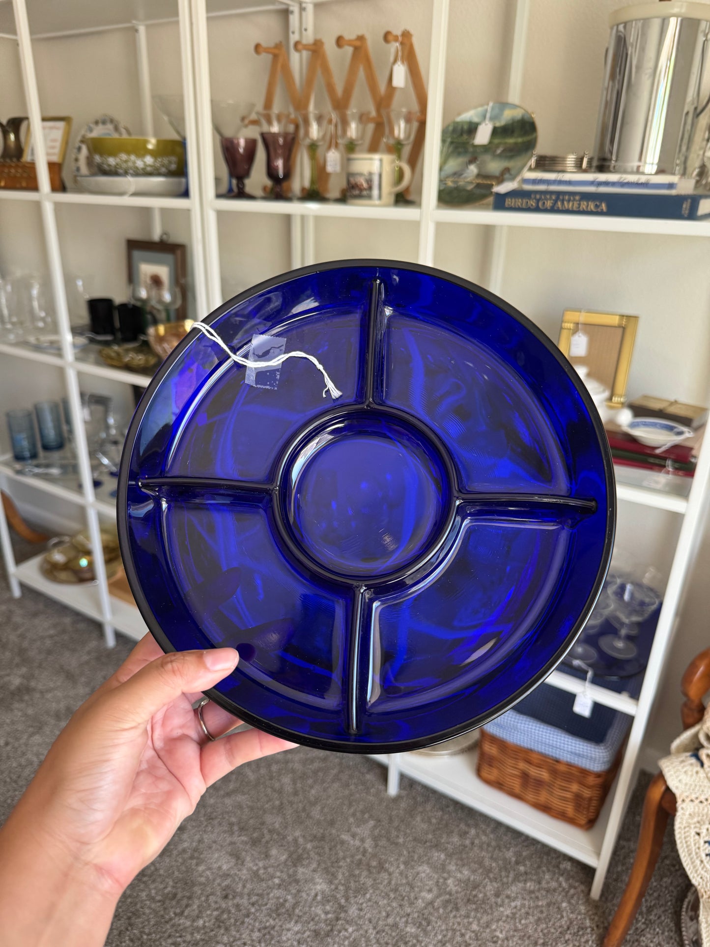 Cobalt Blue Divided Tray