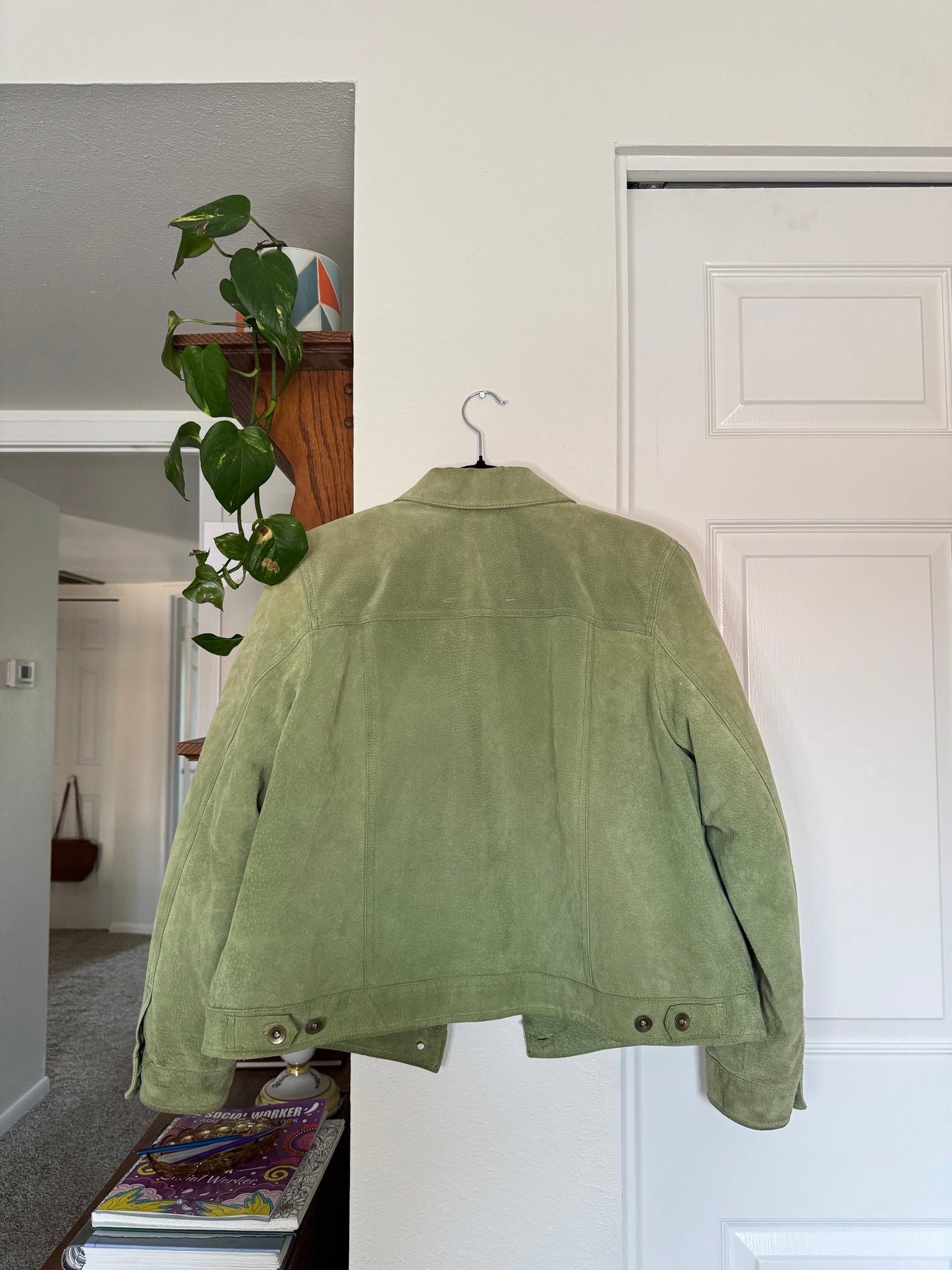 Green Suede Jacket (L)