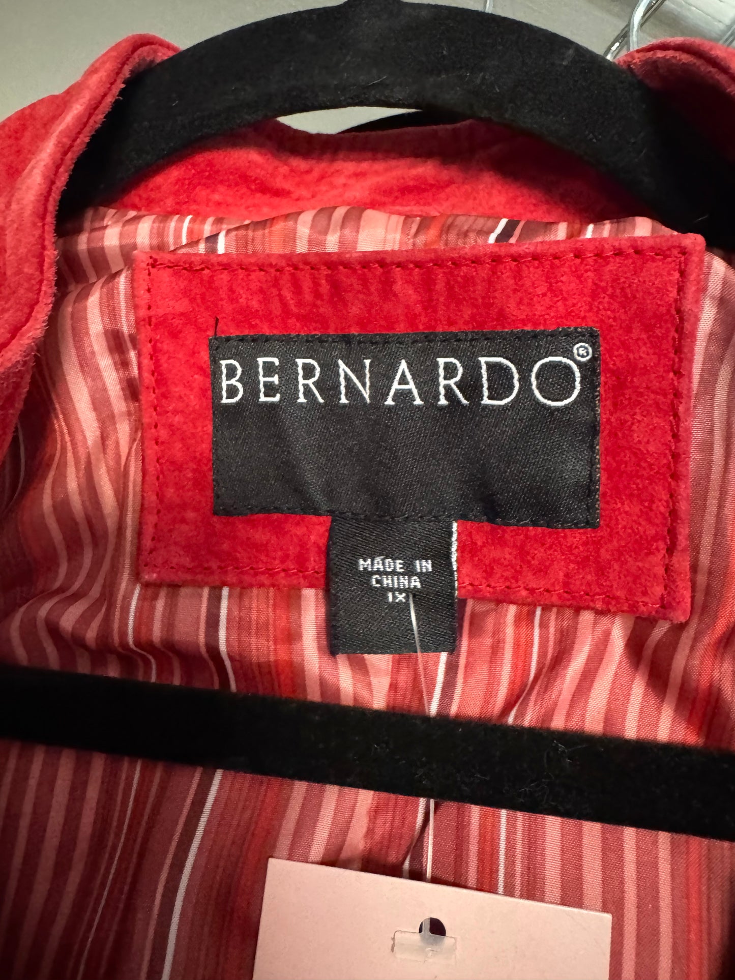 Vintage Red Suede Jacket (1X)