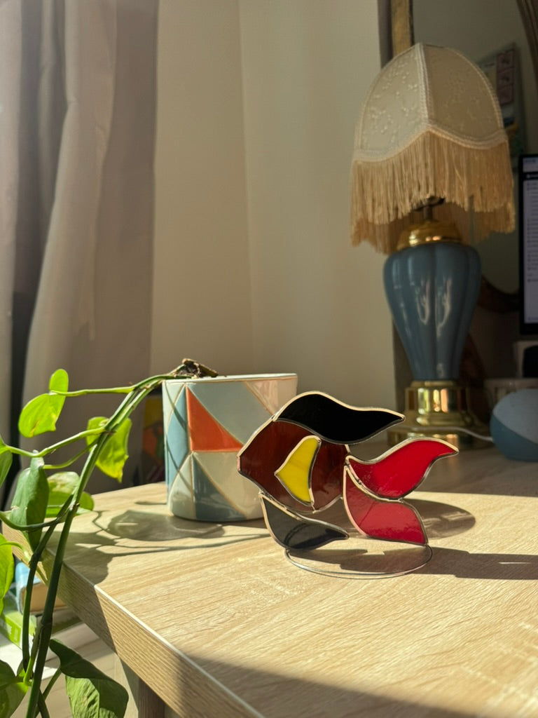 Stain Glass Fish Decor