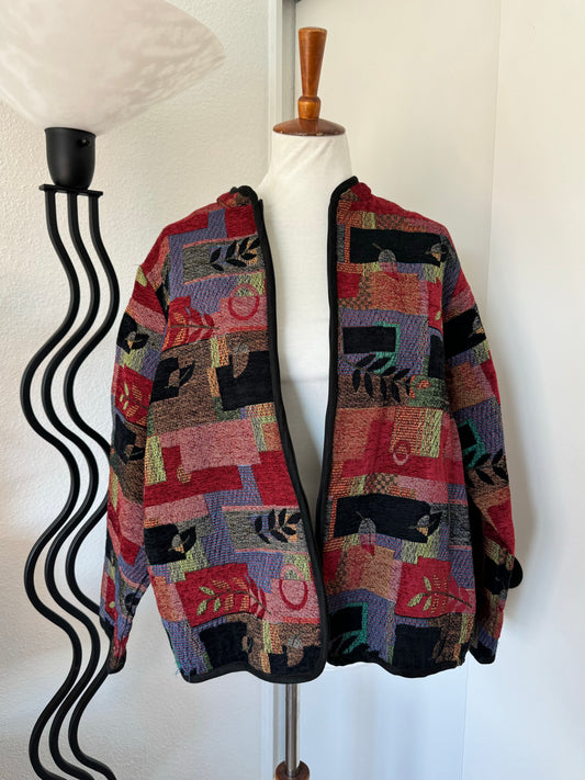 Vintage Fall Leaves Coat (1X)