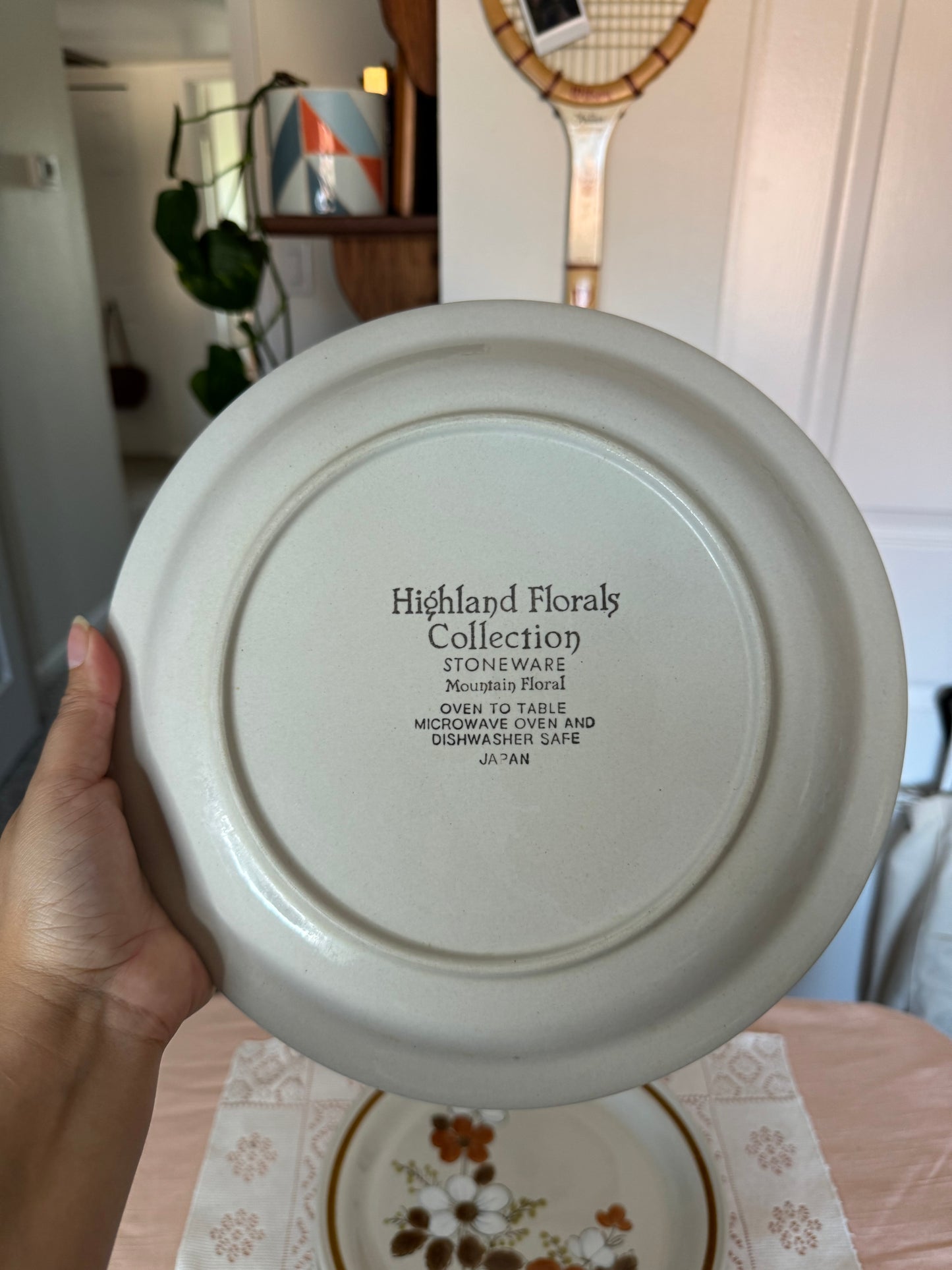 Vintage Highland Florals Collection Dinner Plates, set of 4