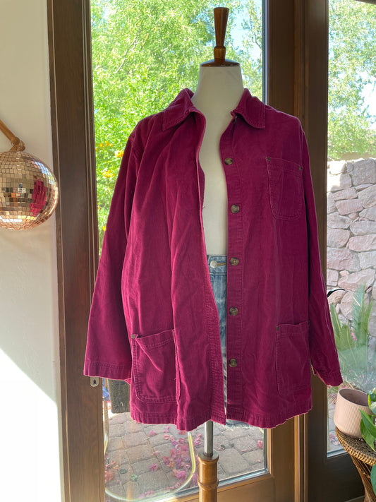 Vintage Pink Corduroy Shacket(20)