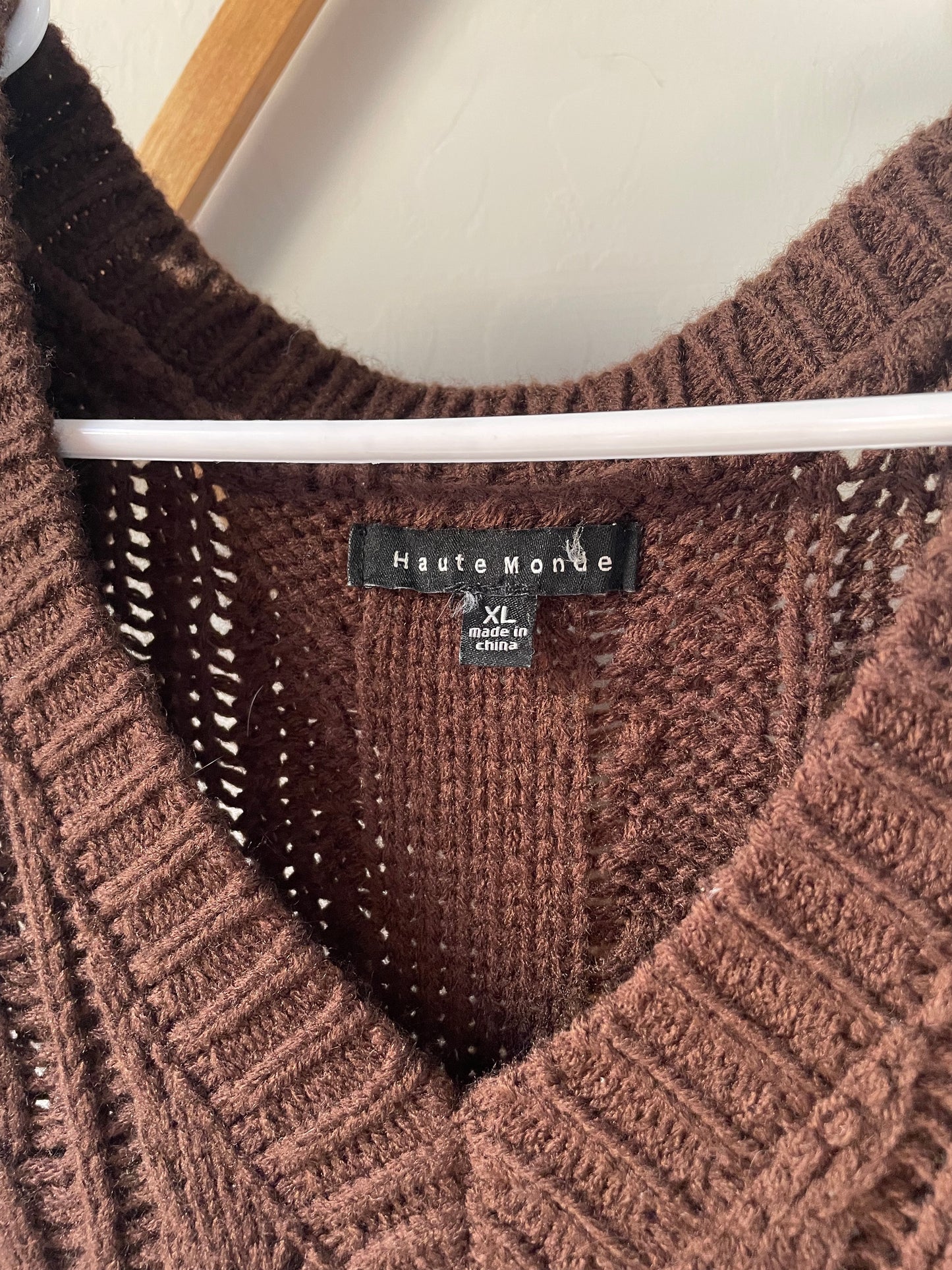 Brown Sweater Vest (XL)