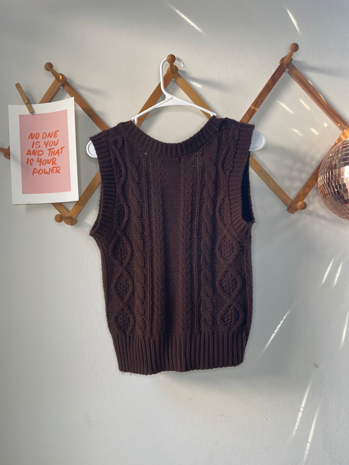 Brown Sweater Vest (XL)