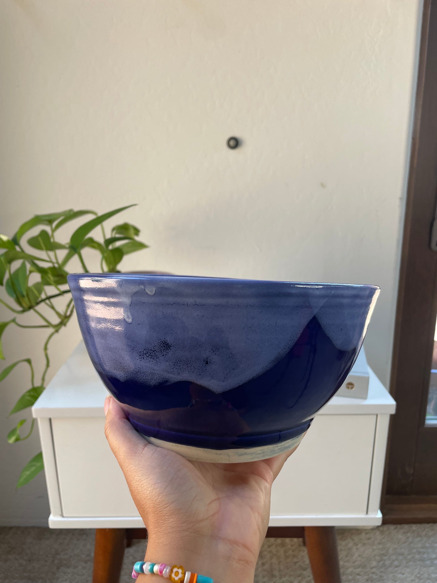 Blue Handmade Pottery Bowl