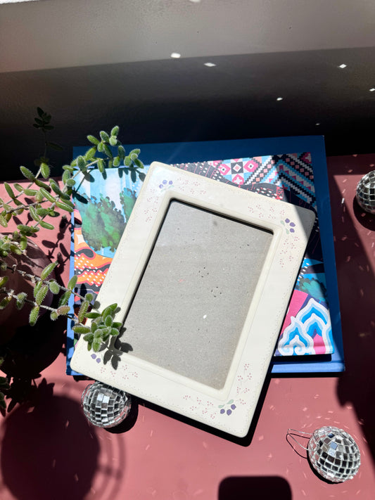 Porcelain Floral Frame (5x7)