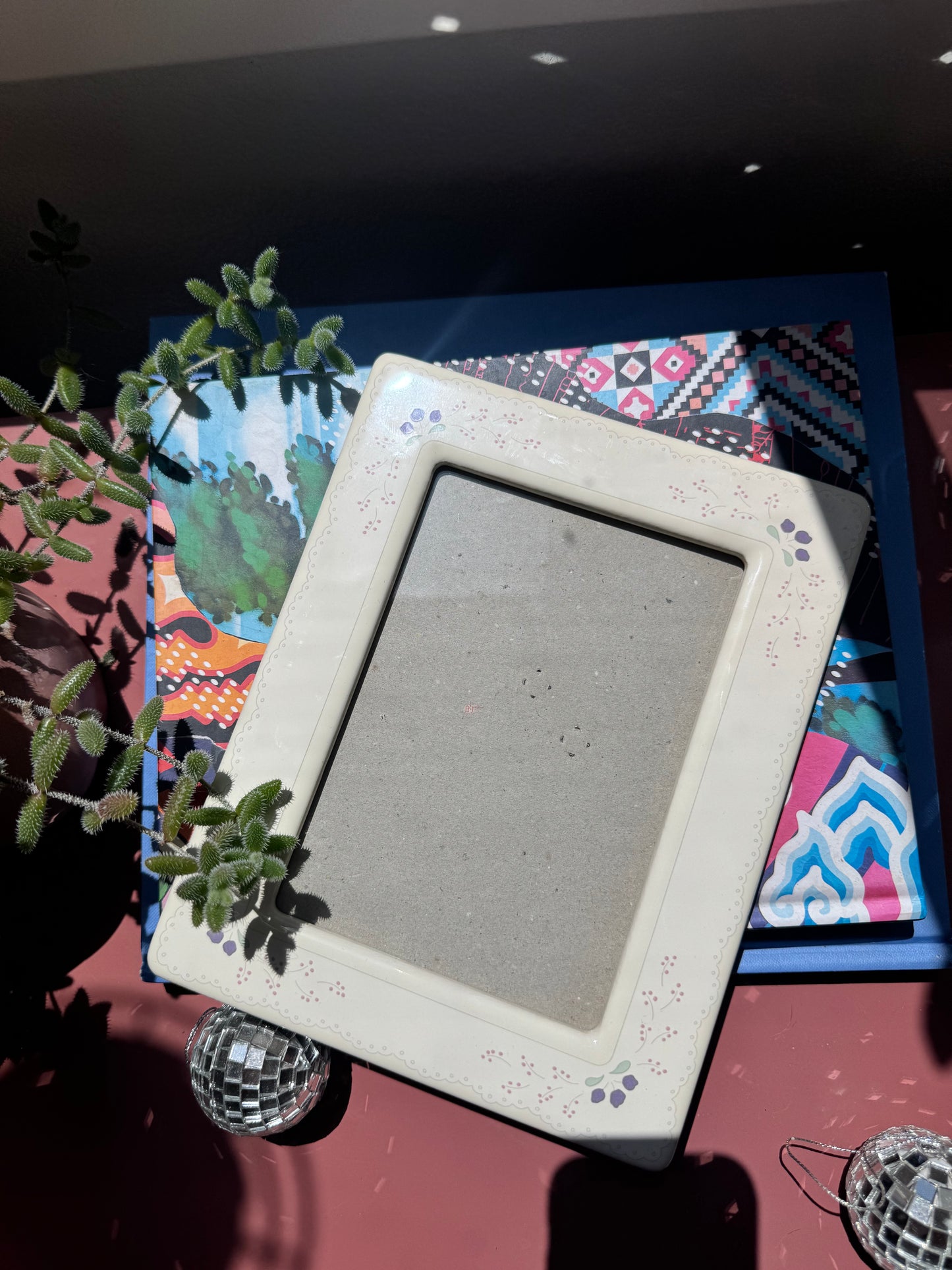 Porcelain Floral Frame (5x7)