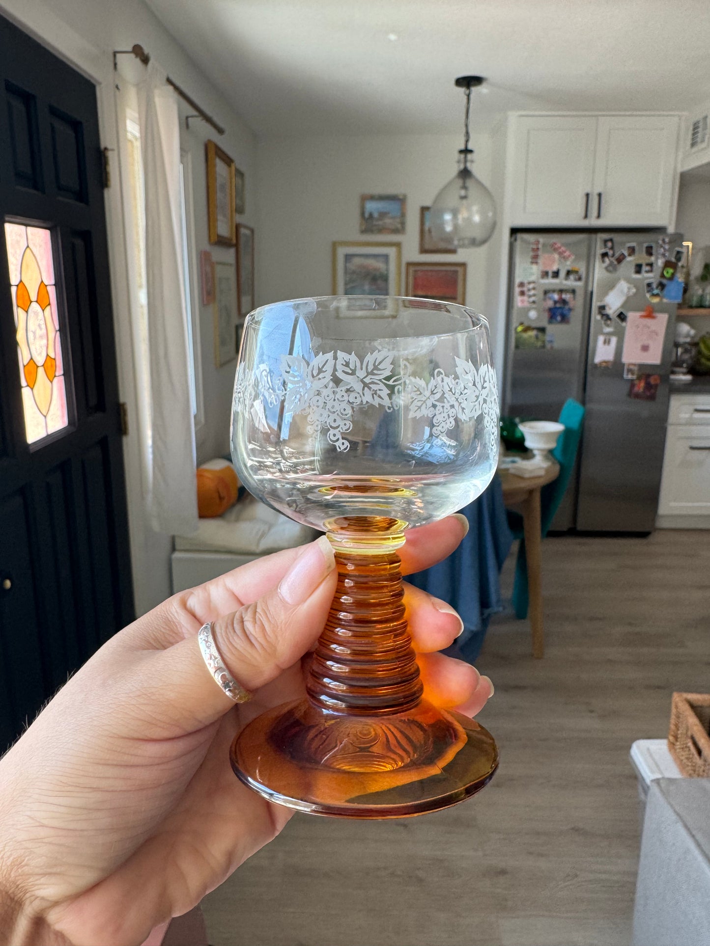 Amber Wine Glasses (3-6 available)