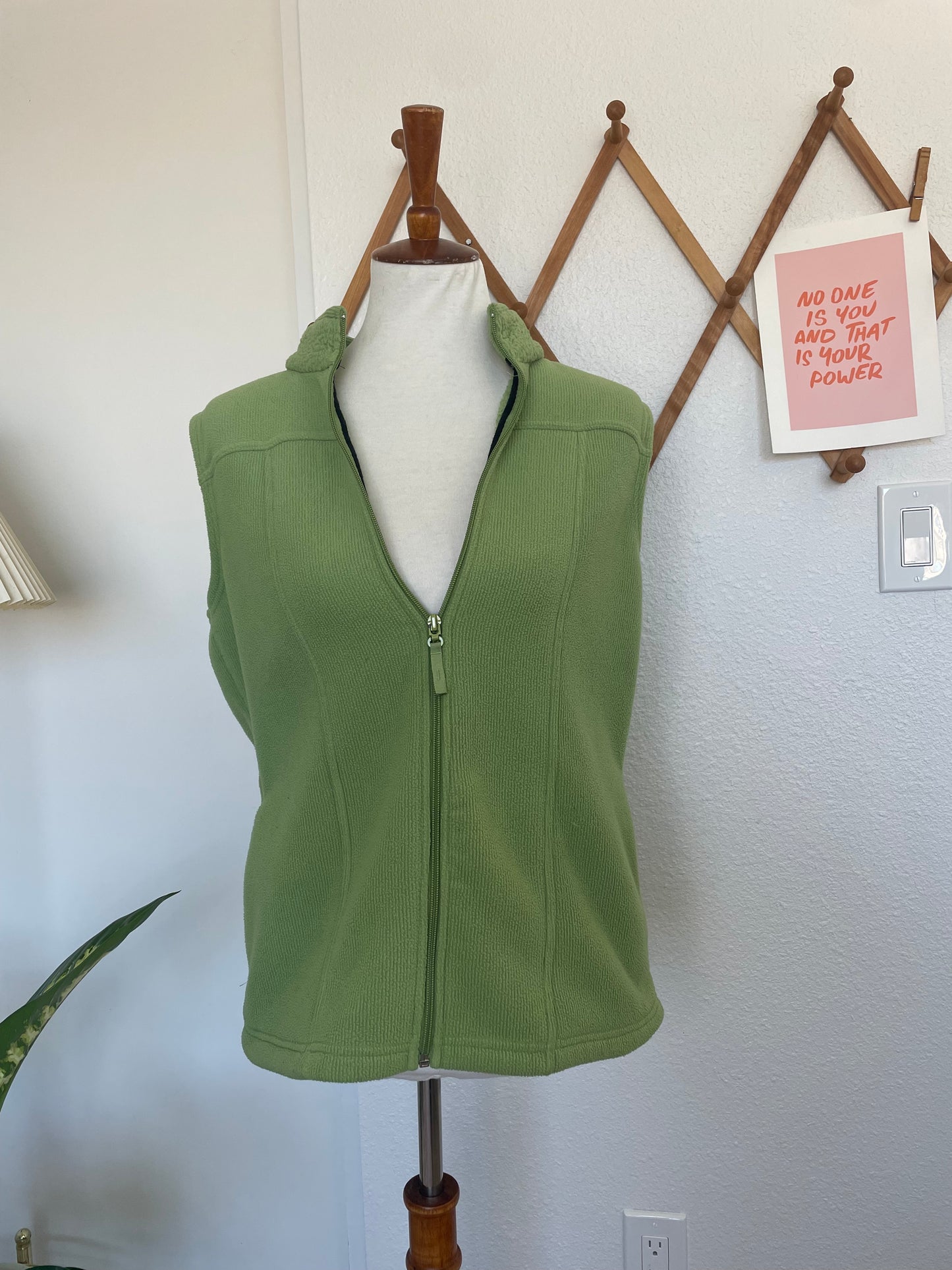 Green Fleece Vest (L)