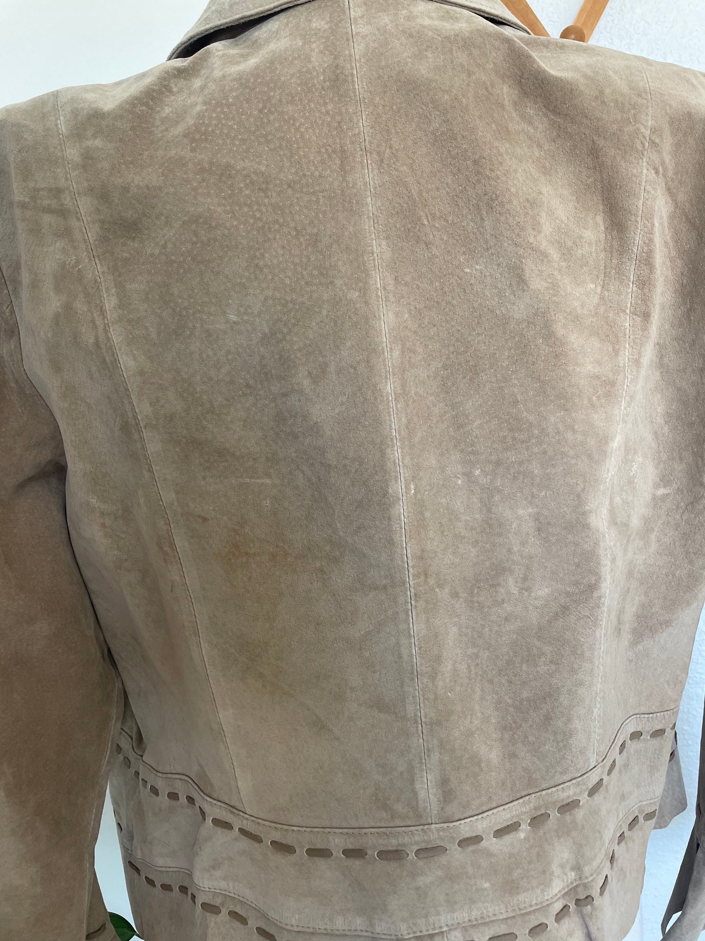 Vintage Tan Leather Jacket (L)