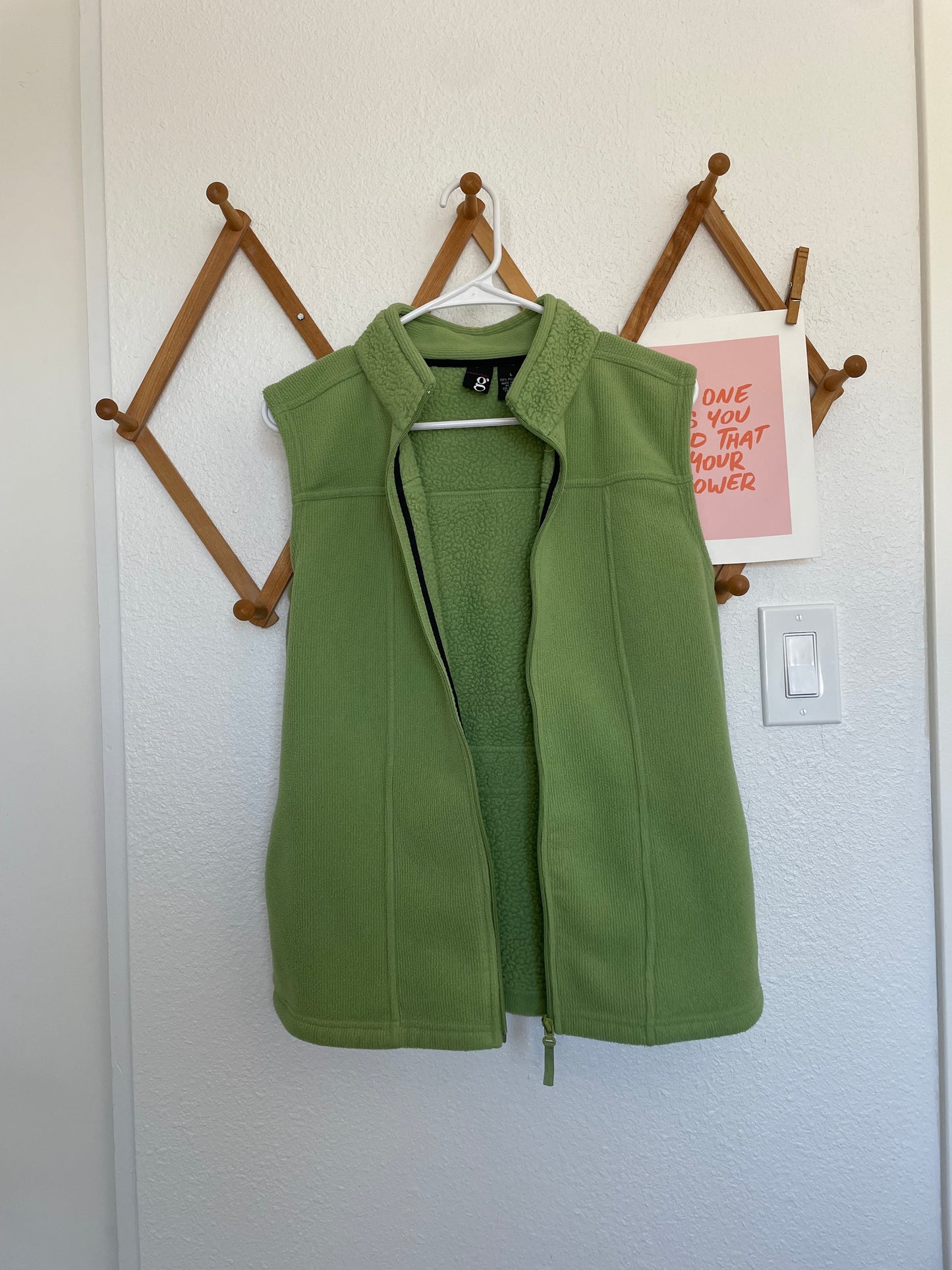 Green Fleece Vest (L)