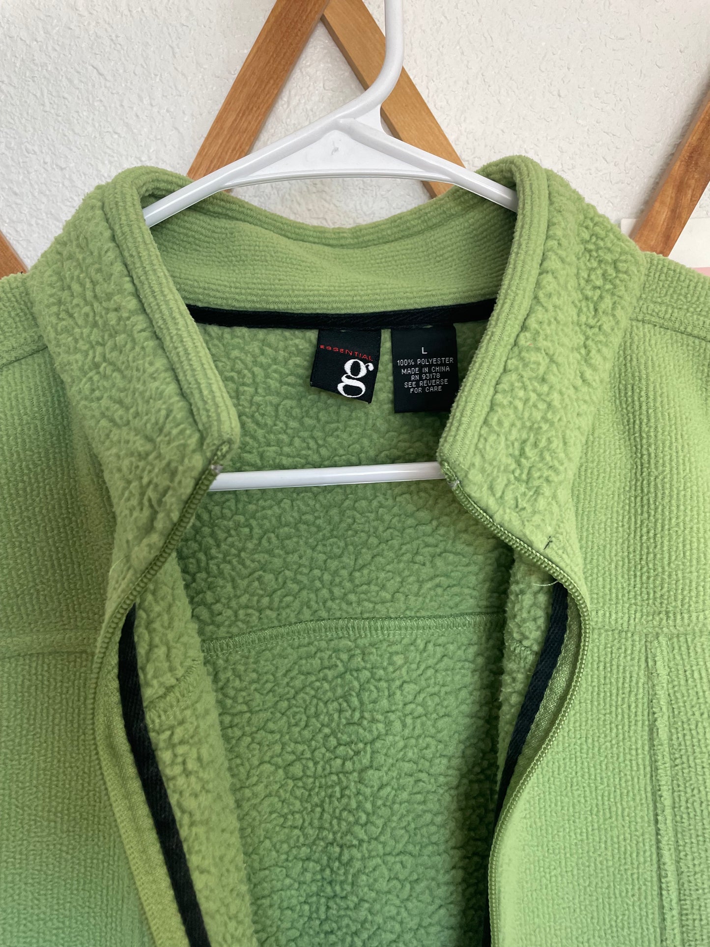 Green Fleece Vest (L)