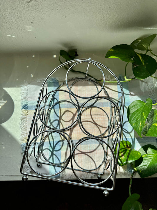 Silver Wine Rack