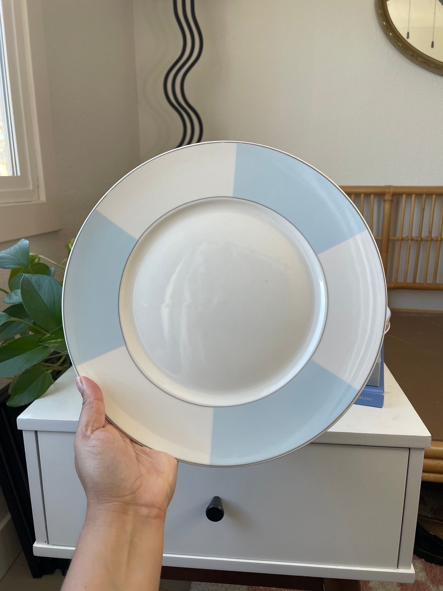 Blue & White Dinner Plates Set of 4