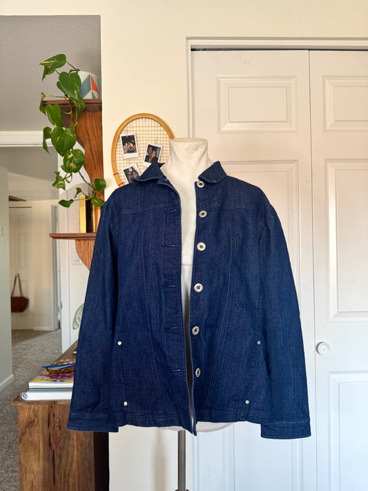 Vintage Dark Wash Denim Jacket (12)