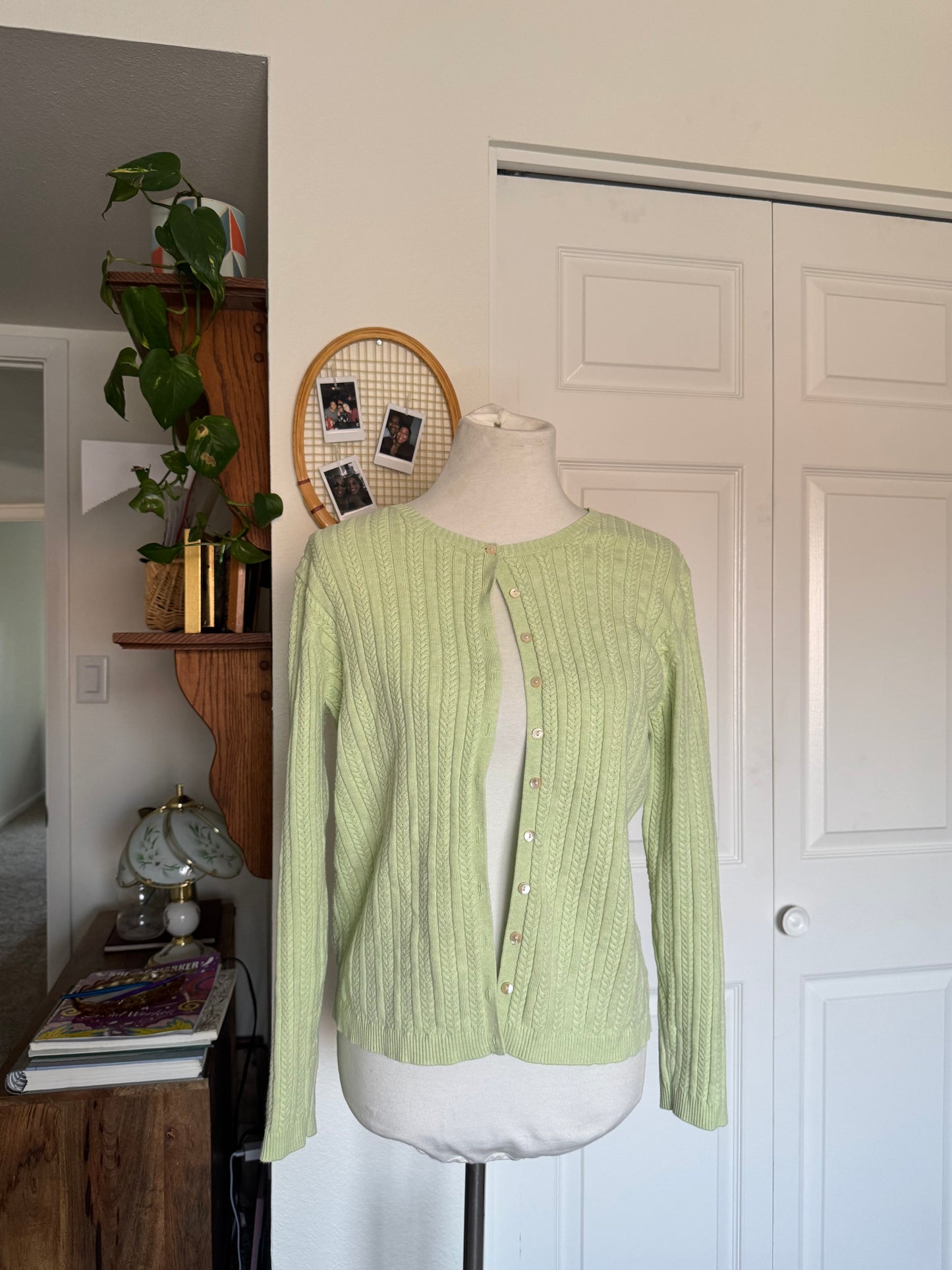 Matcha Green Cardigan (L)