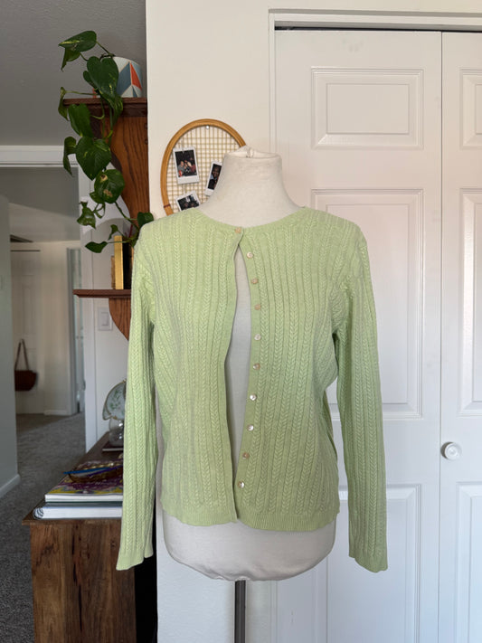 Matcha Green Cardigan (L)