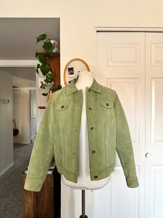 Green Suede Jacket (L)