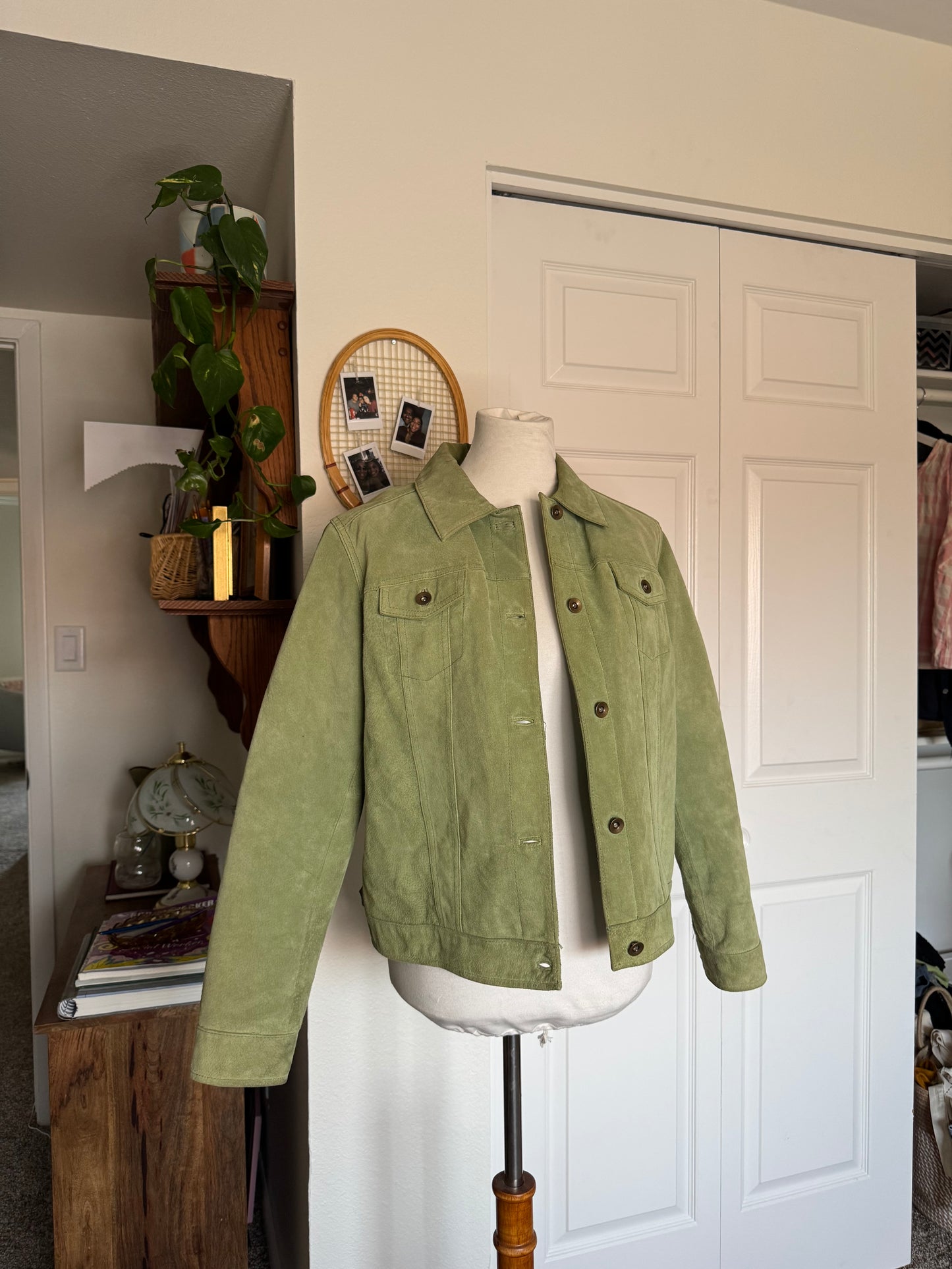 Green Suede Jacket (L)