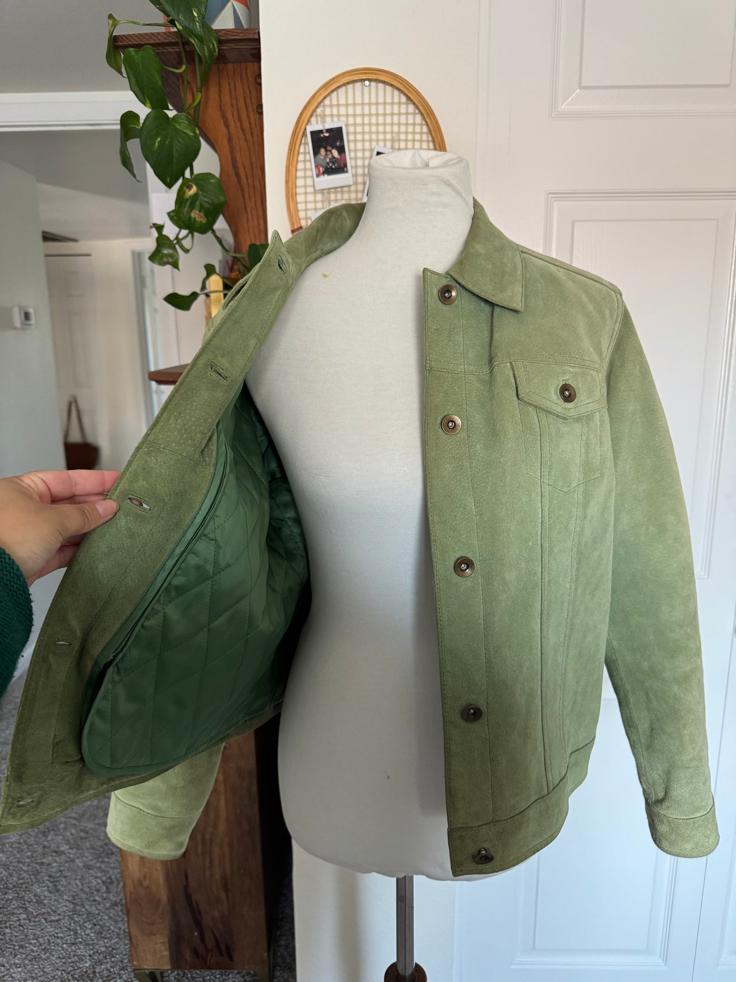 Green Suede Jacket (L)