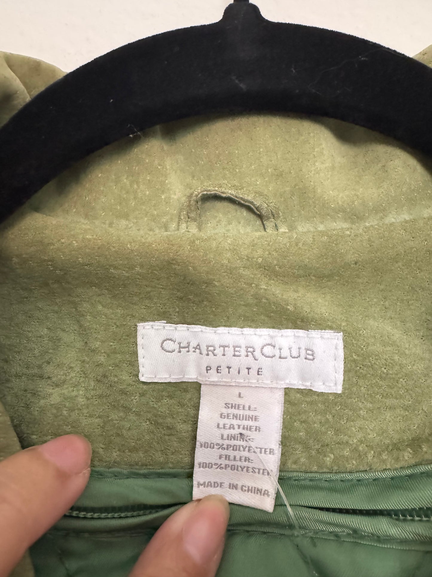 Green Suede Jacket (L)