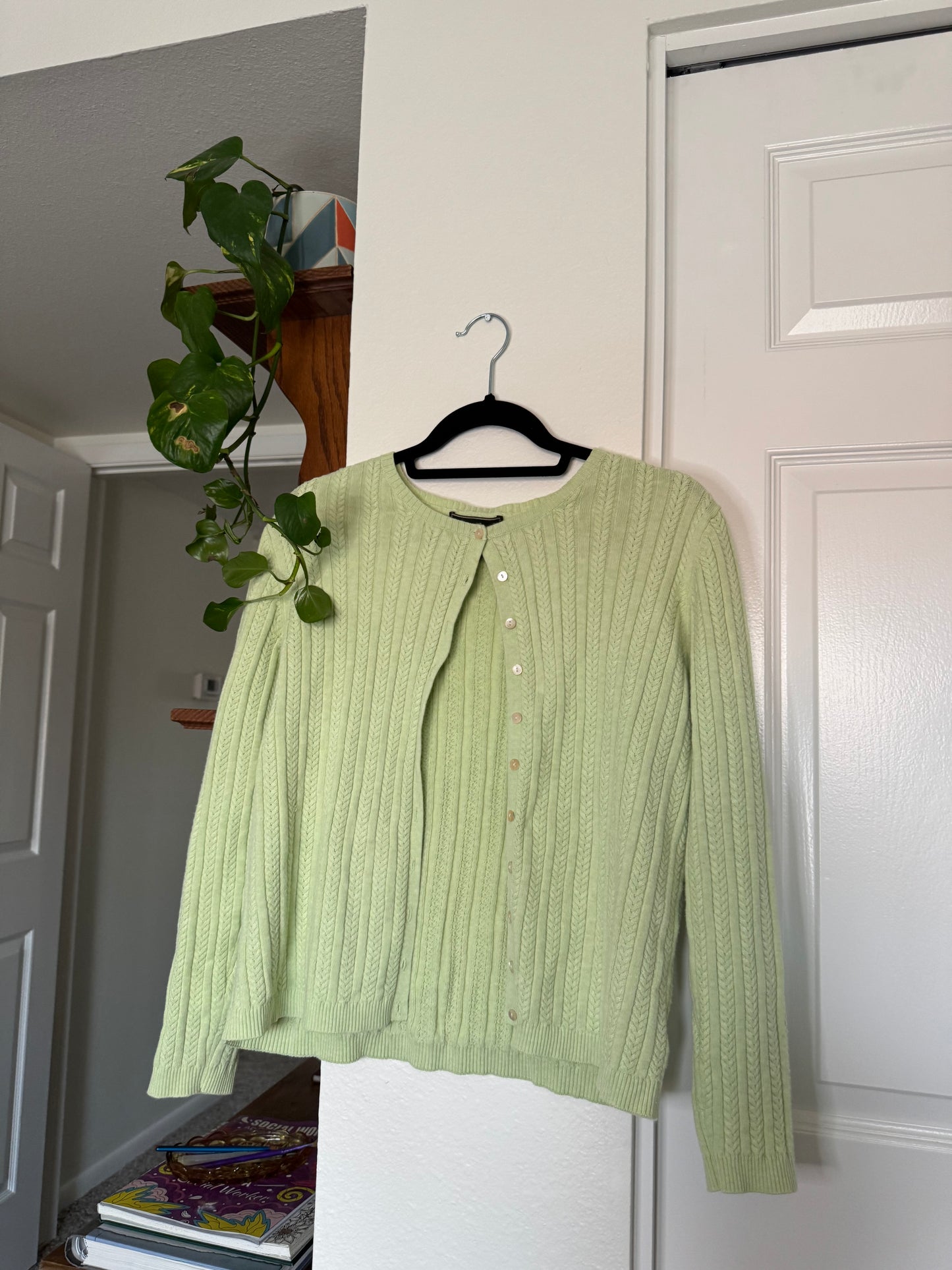 Matcha Green Cardigan (L)