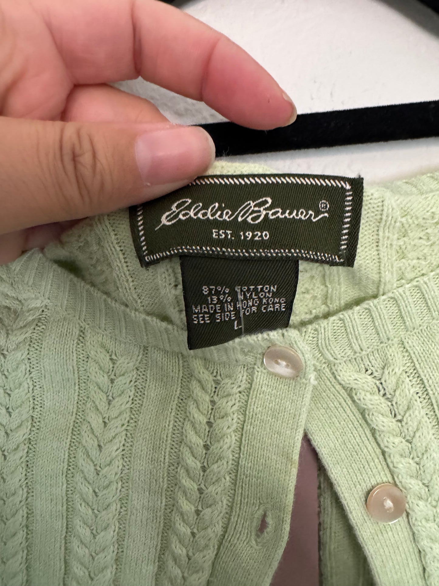 Matcha Green Cardigan (L)