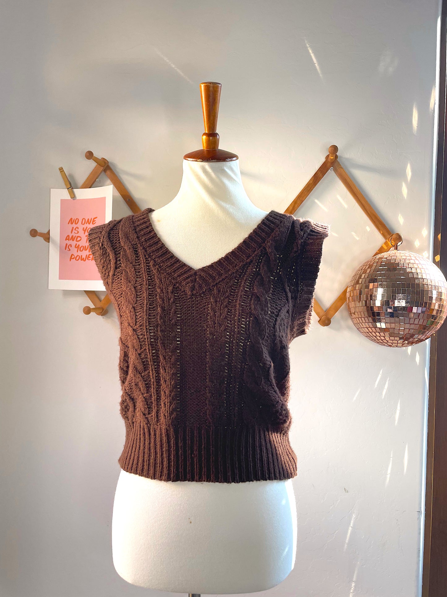 Brown Sweater Vest (XL)