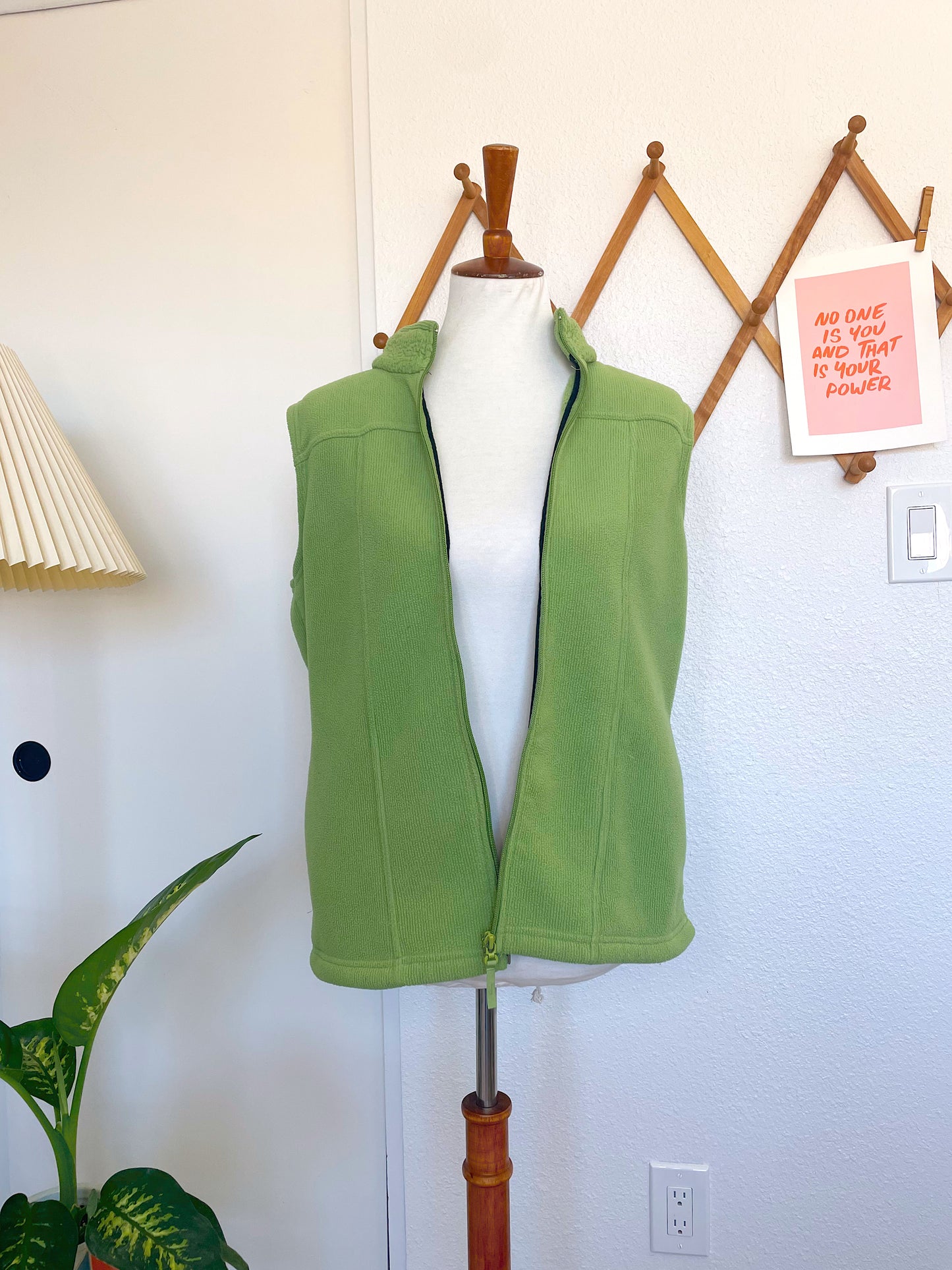 Green Fleece Vest (L)