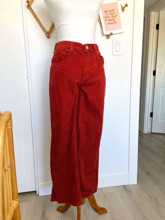 Orange Corduroy Pants (S)