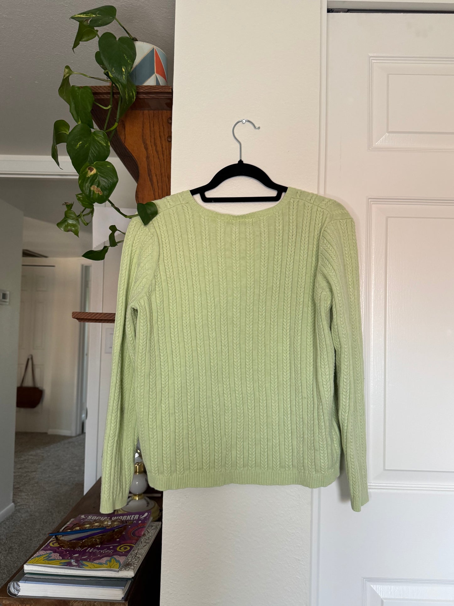 Matcha Green Cardigan (L)