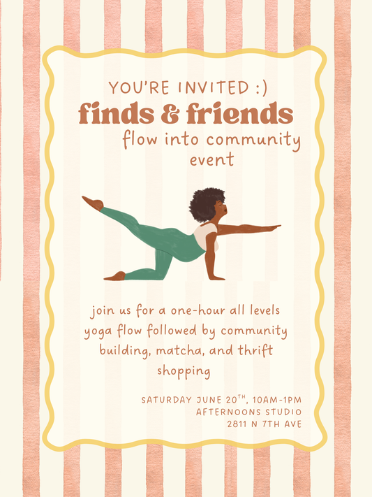 Finds and Friends: Flow Into Community Event