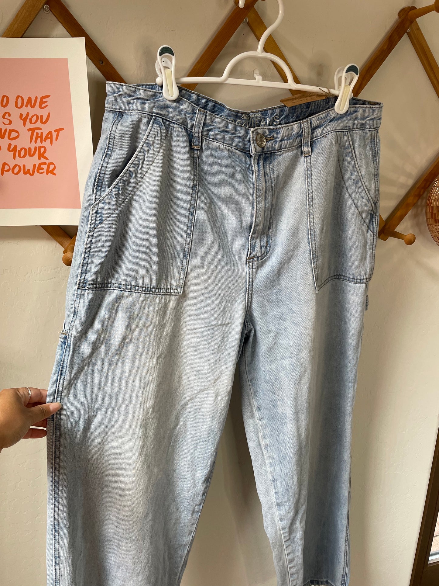 Light-Wash Carpenter Jeans (XL)