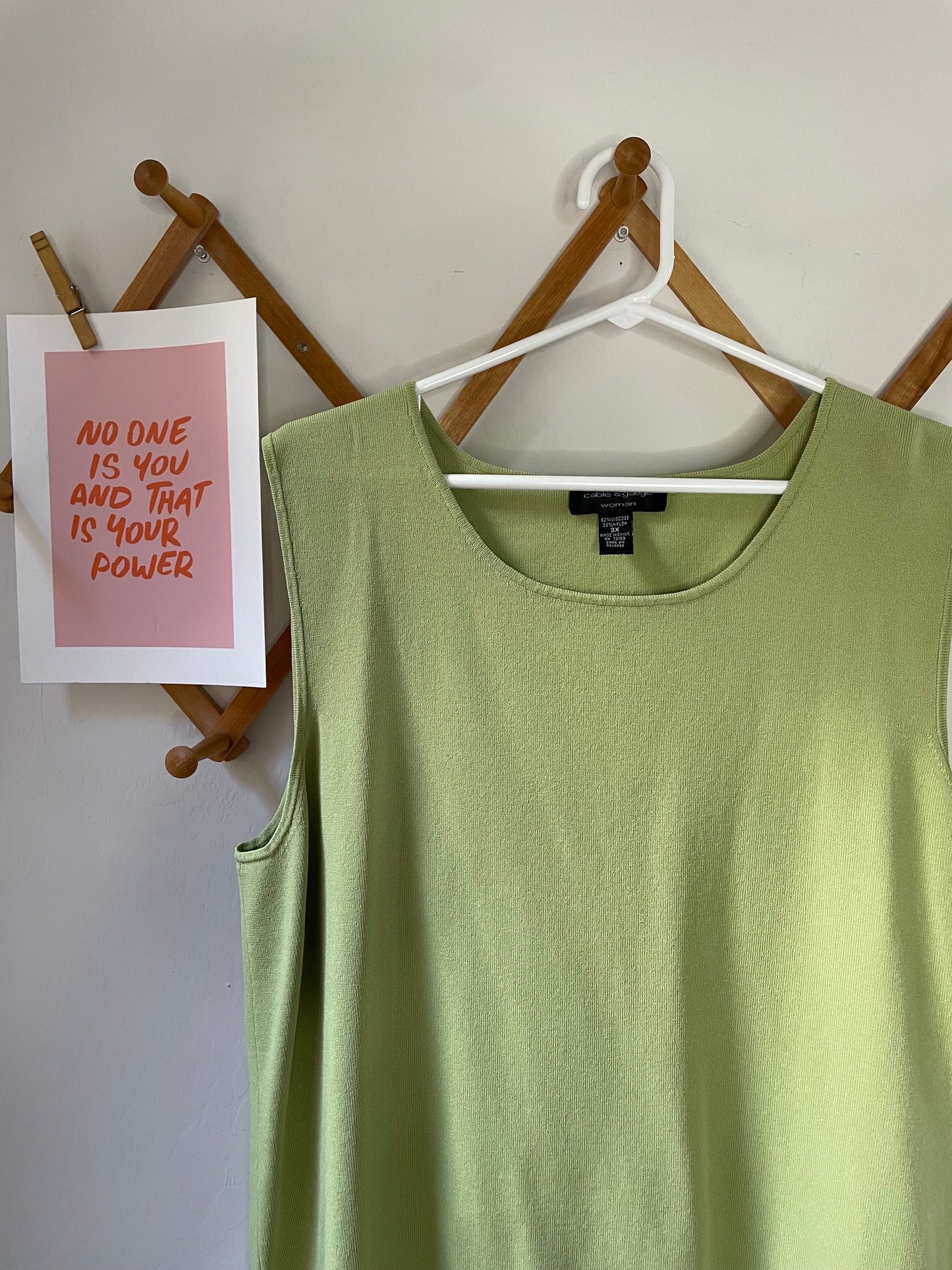 Vintage Green Tank (3X)